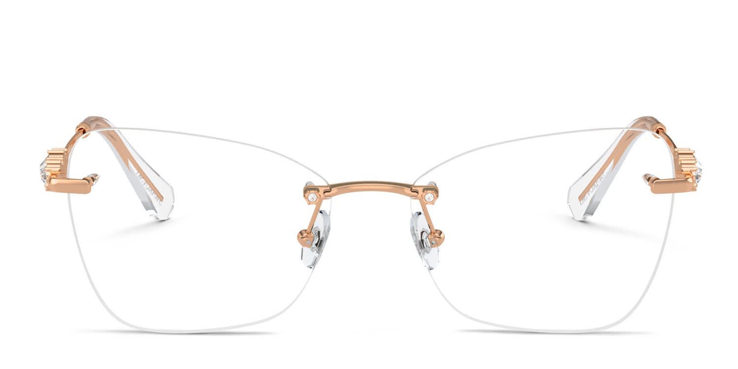 Swarovski SK1014 Pink, Gold glasses - Pink / Gold - Frontal View