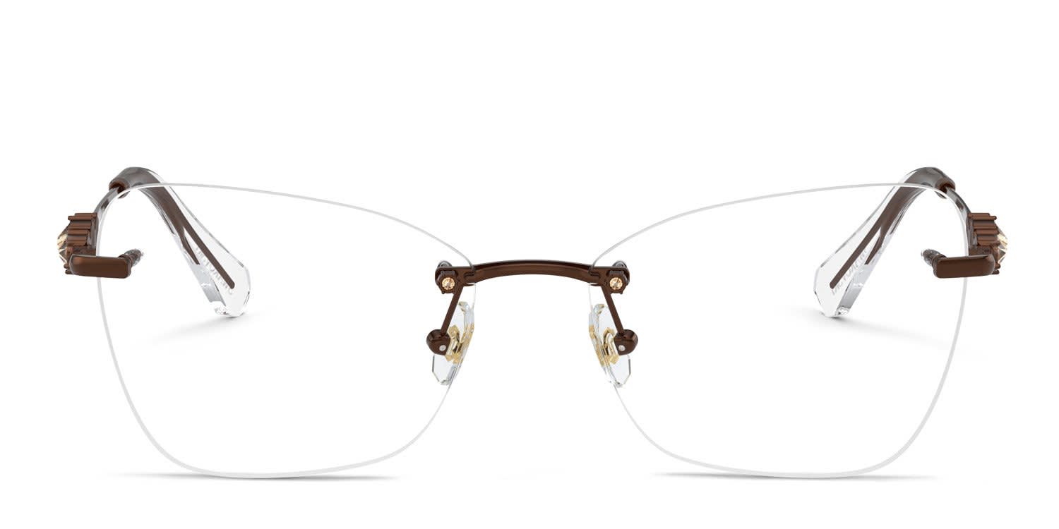 Swarovski SK1014 Brown glasses - Brown - Frontal View