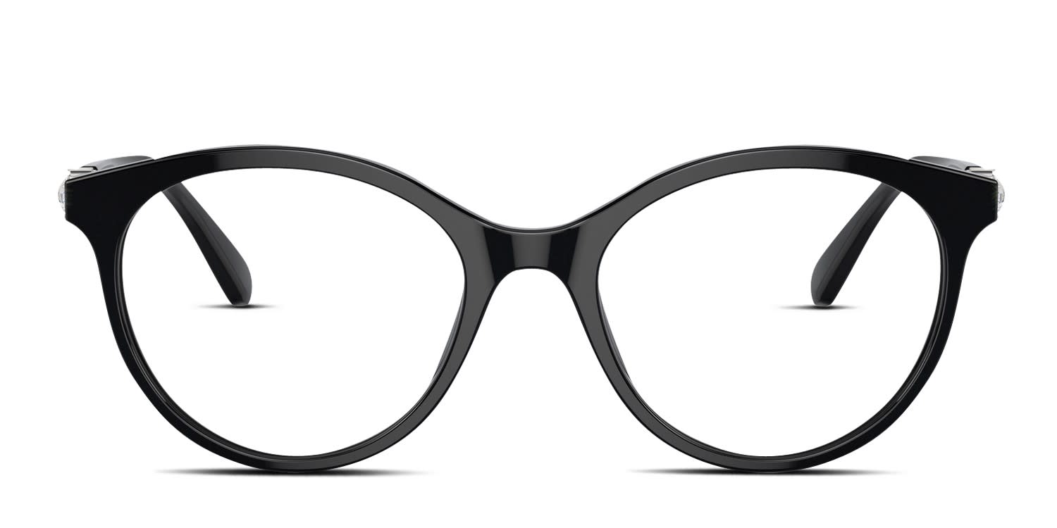 Swarovski SK2019 Black glasses - Black - Frontal View