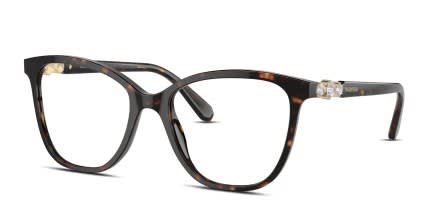 Swarovski SK2020 Tortoise glasses - Tortoise - Angle View
