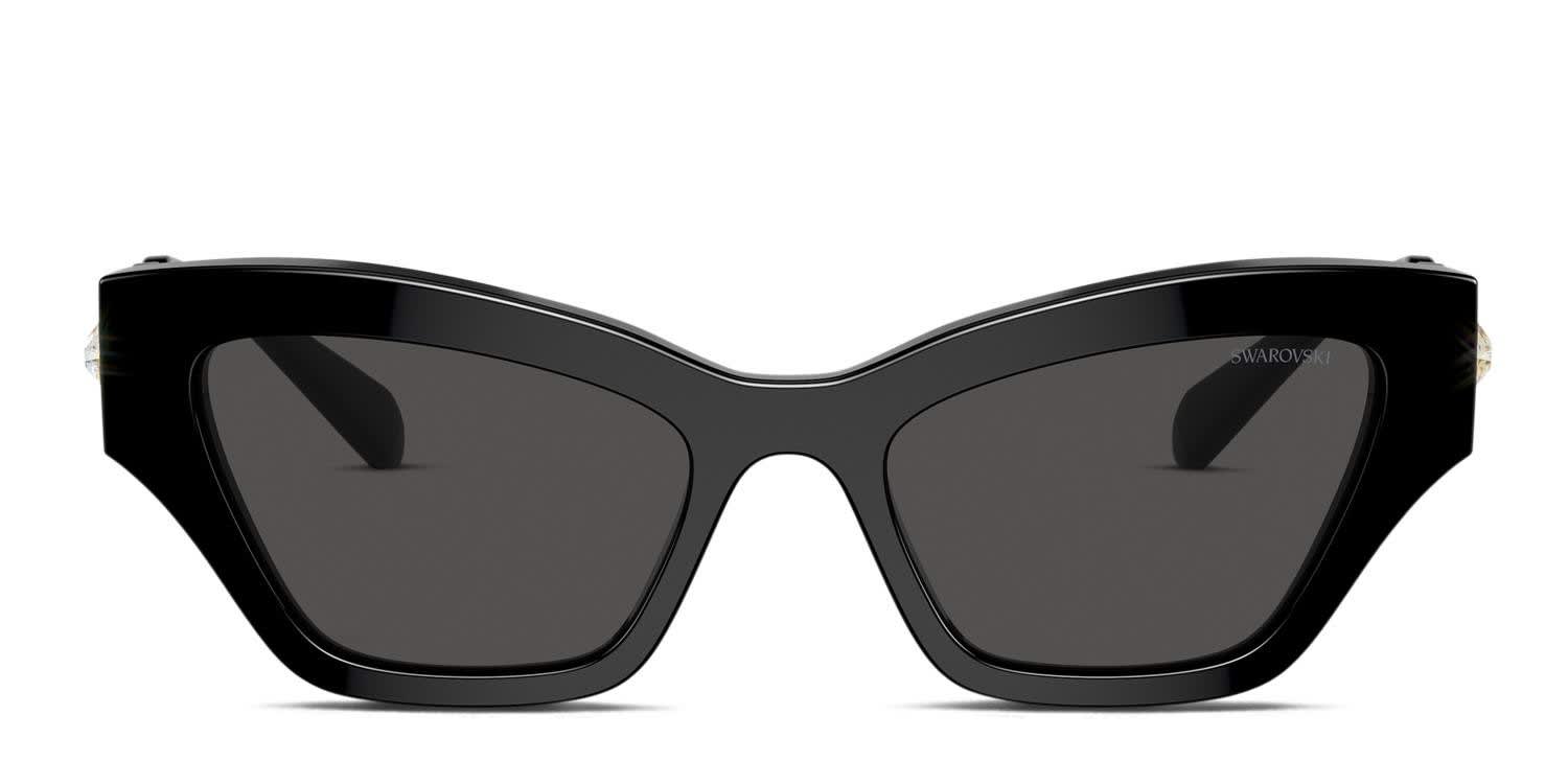 Swarovski SK6021 Shiny Black glasses - Shiny Black - Frontal View