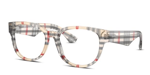 Burberry BE2410 Gray, Beige, Multicolor frame