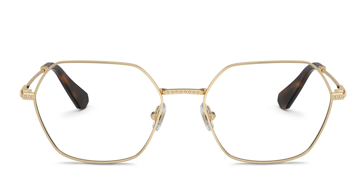 Swarovski SK1011 Gold glasses - Gold - Frontal View