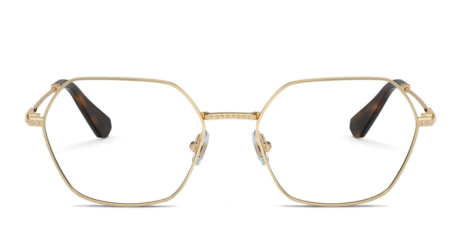 Swarovski SK1011 Gold glasses - Gold - Frontal View