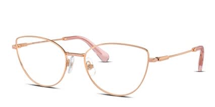 Swarovski SK1012 Pink, Gold glasses - Pink / Gold - Angle View
