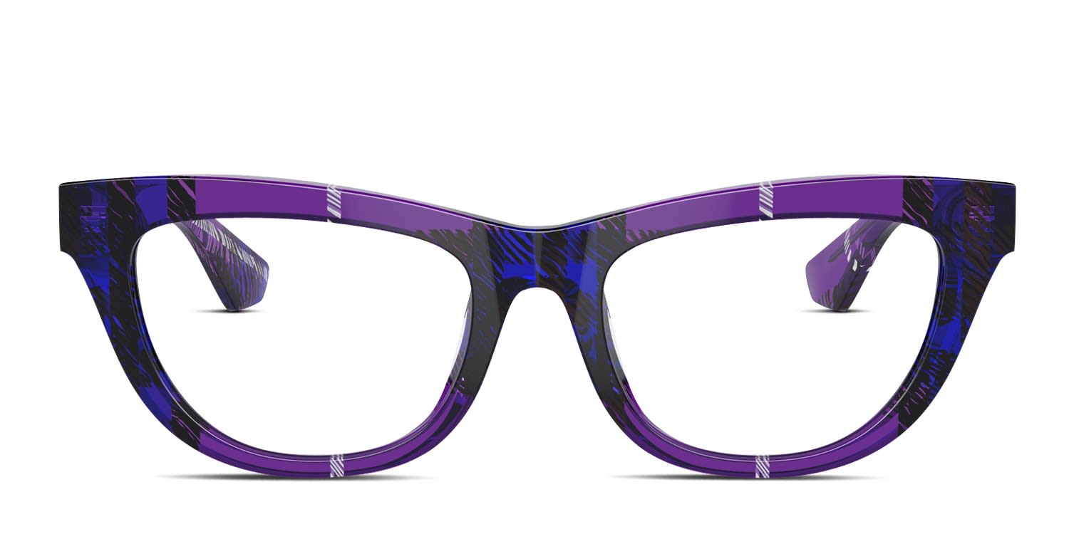 Burberry BE2406U multicolor , purple frame