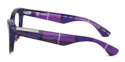 Burberry BE2406U Multicolor, Purple glasses - Multicolor / Purple - Side View