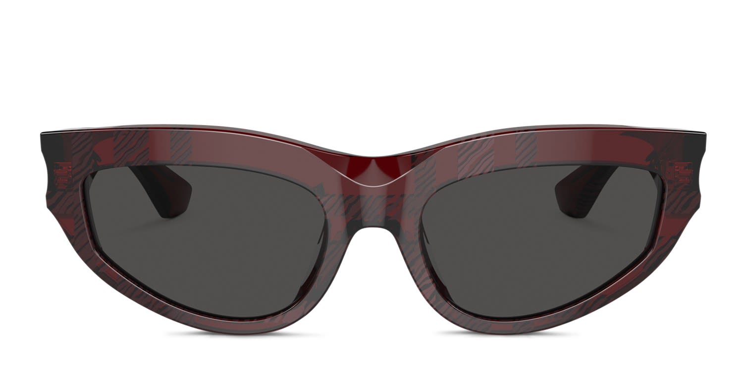 Burberry BE4425U Red glasses - Red - Frontal View