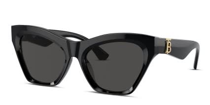 Burberry BE4420U Shiny Black glasses - Shiny Black - Angle View