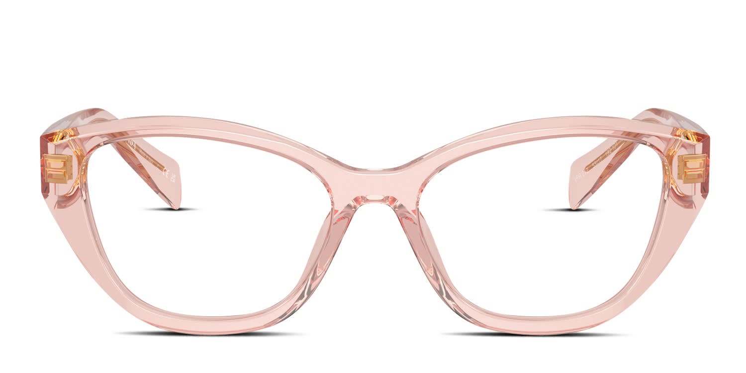 Prada PR21ZV Clear, Beige glasses - Clear / Beige - Frontal View