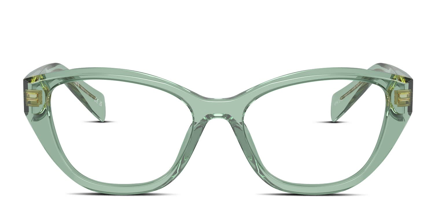 Prada PR21ZV Green glasses - Green - Frontal View