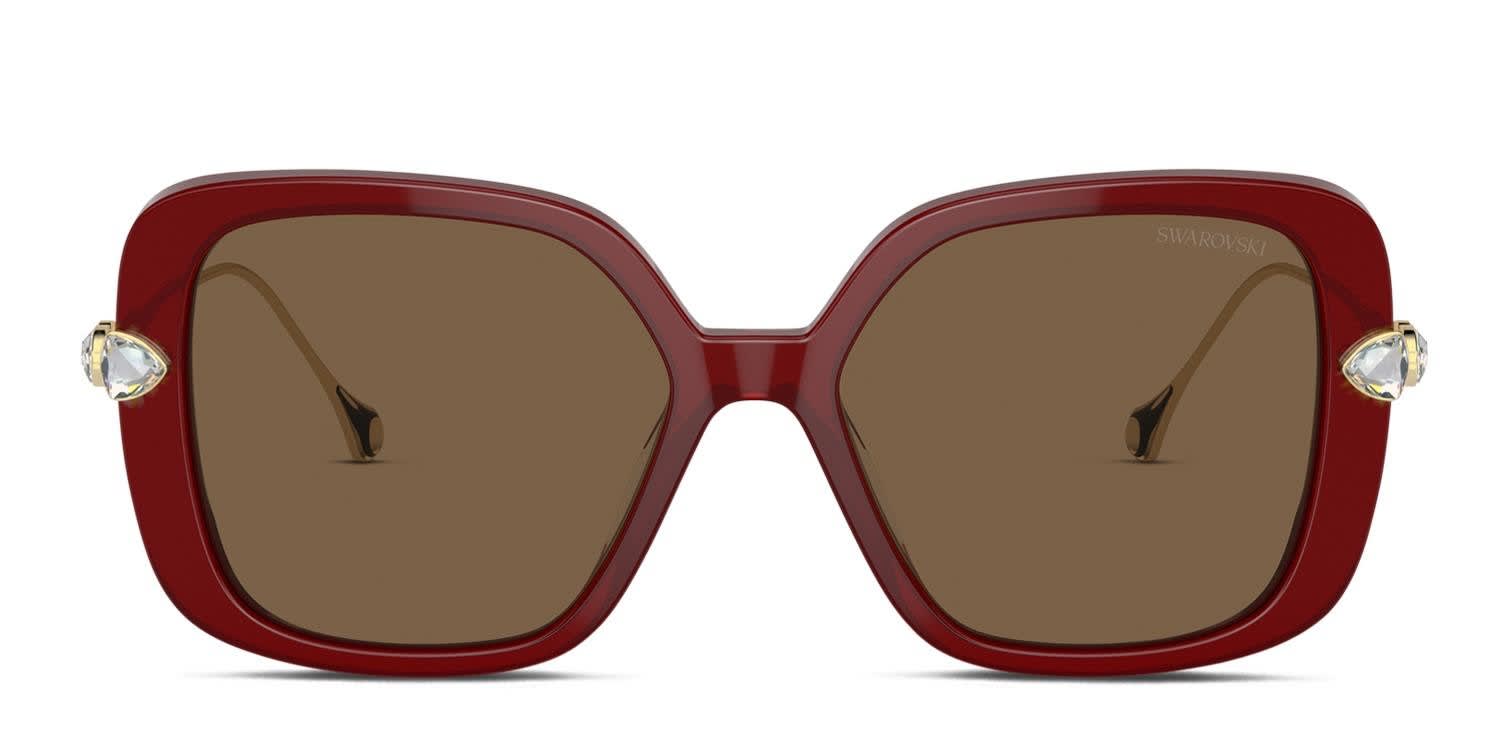 Swarovski SK6011 Red glasses - Red - Frontal View