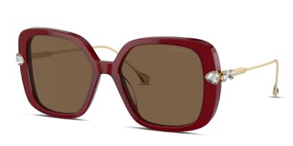 Swarovski SK6011 Red glasses - Red - Angle View