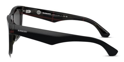 Burberry BE4431U Black glasses - Black - Side View