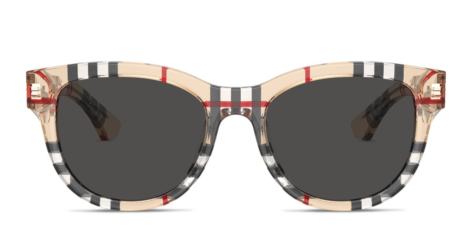 Coach HC8305 pink, tortoise frame with burgundy lenses