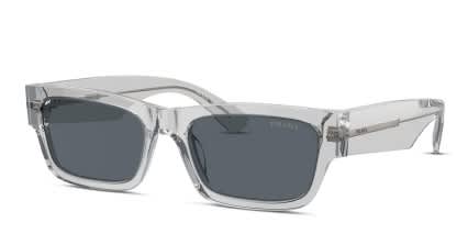 Prada PRA03S Clear, Gray glasses - Clear / Gray - Angle View