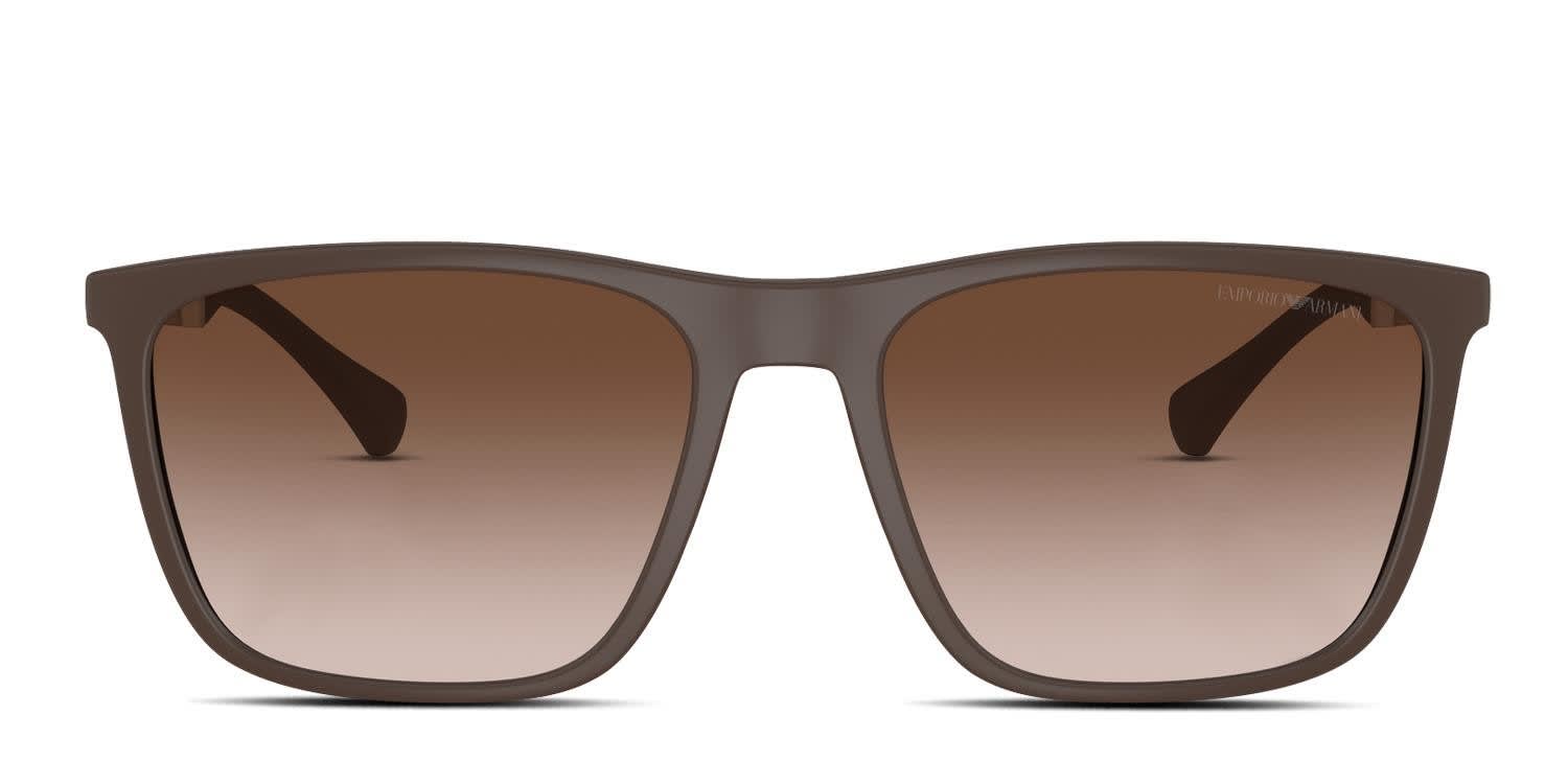 Emporio Armani EA4150 Brown glasses - Brown - Frontal View