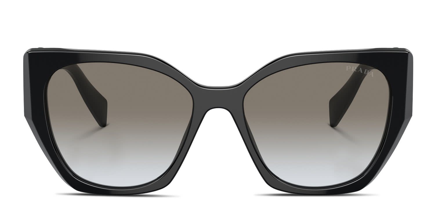 Prada PR19ZS Black glasses - Black - Frontal View