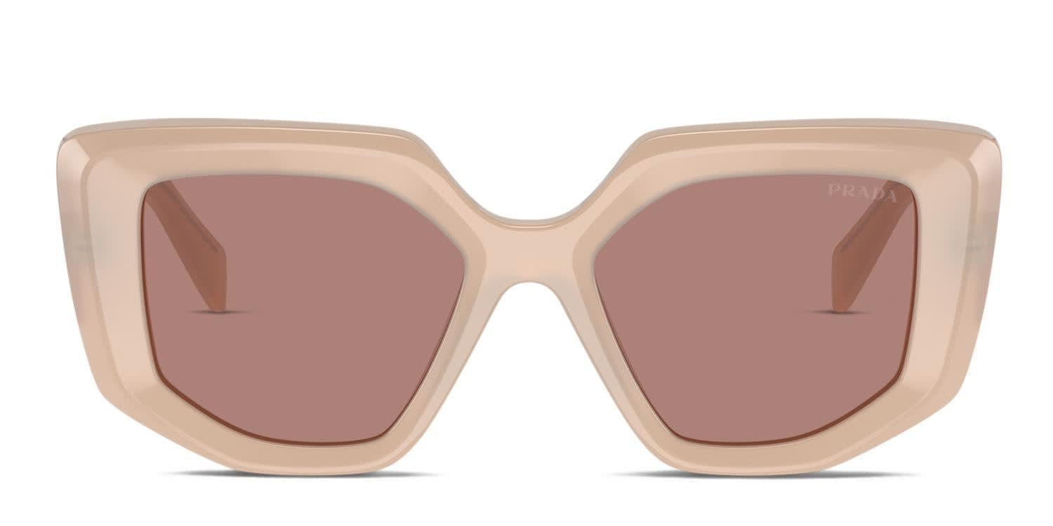 Prada PR14ZS Beige glasses - Beige - Frontal View