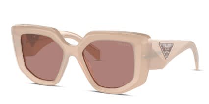 Prada PR14ZS Beige glasses - Beige - Angle View