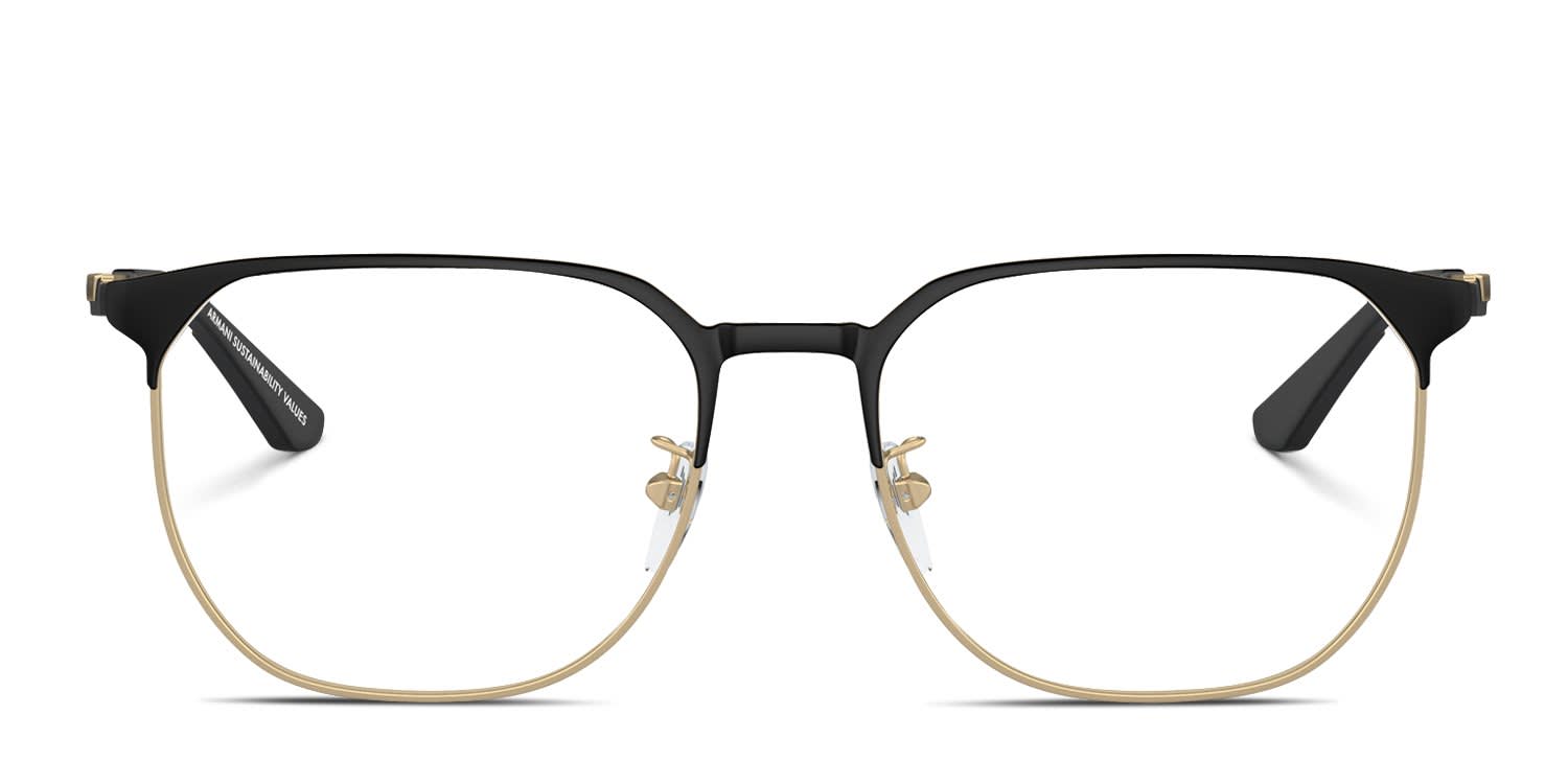 Emporio Armani EA1158D Gold, Black glasses - Black / Gold - Frontal View