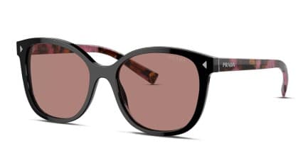 Prada PR 22ZS Black glasses - Black - Angle View