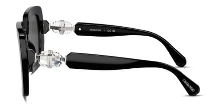 Swarovski SK6001 Shiny Black glasses - Shiny Black - Side View
