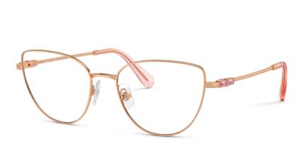 Swarovski SK1007 Pink, Gold glasses - Pink / Gold - Angle View