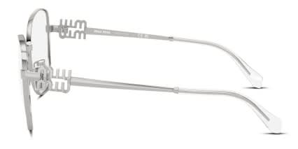 Miu Miu MU50XV Silver glasses - Silver - Side View