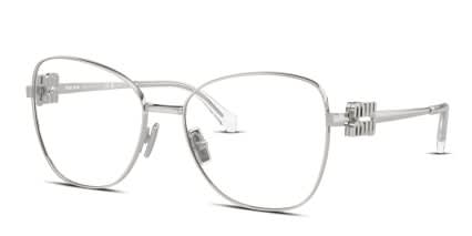 Miu Miu MU50XV Silver glasses - Silver - Angle View