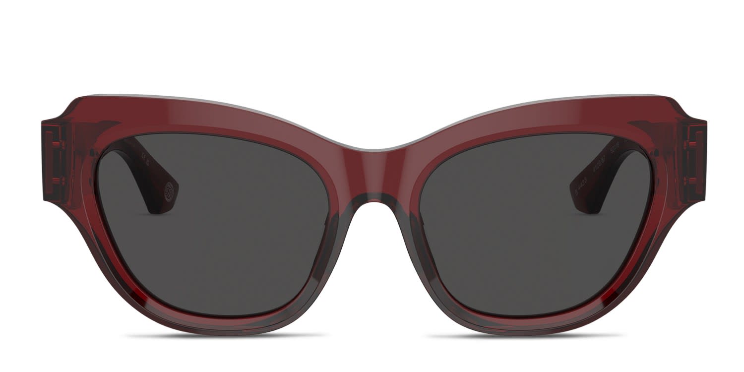 Burberry BE4423 Red glasses - Red / Gray - Frontal View