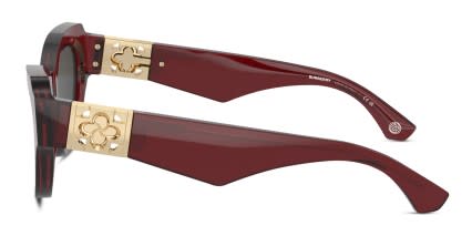 Burberry BE4423 Red glasses - Red / Gray - Side View