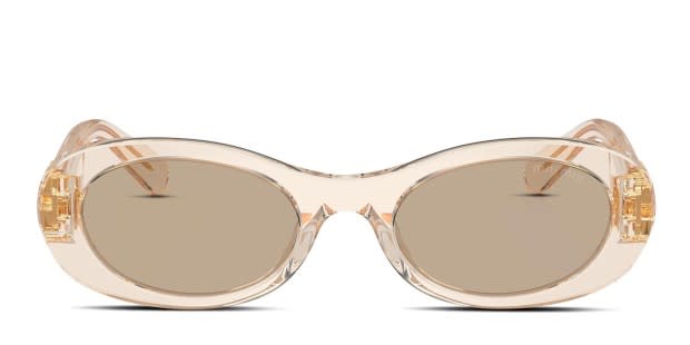 芸能人愛用 Miu Sunglasses Prescription Clear Beige, MU06ZS Miu その他
