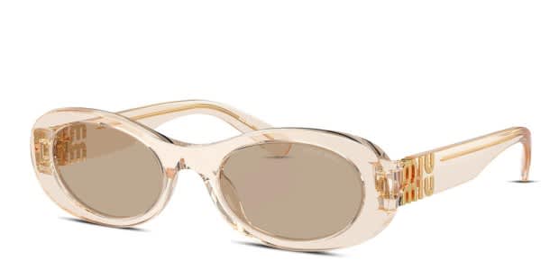Miu Miu MU06ZS Beige, Clear Prescription Sunglasses Miu Miu MU06ZS Beige, Clear Prescription Sunglasses