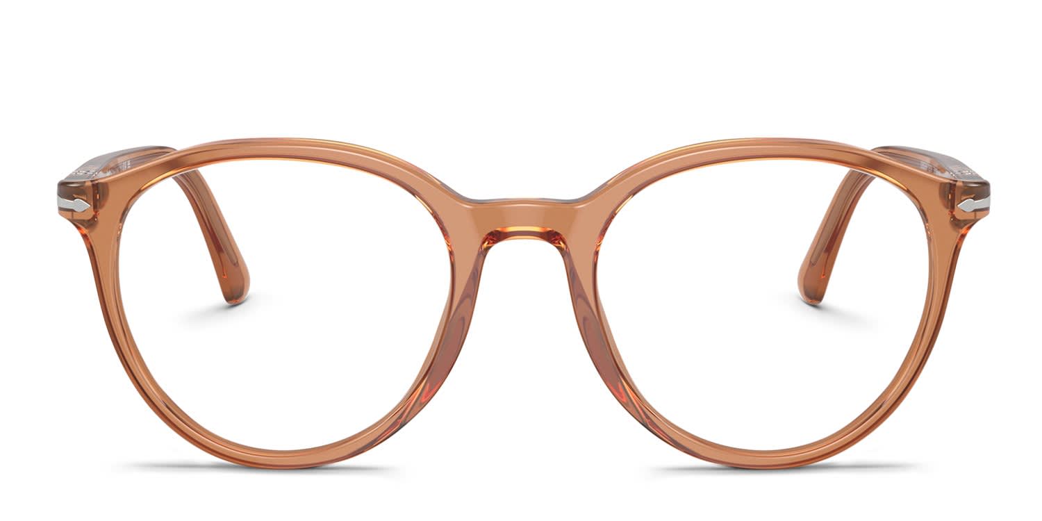 Persol PO3353V Clear, Brown glasses - Clear / Brown - Frontal View