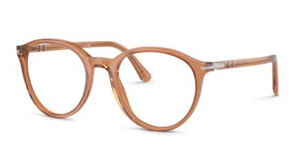 Persol PO3353V Clear, Brown glasses - Clear / Brown - Angle View