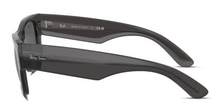 Ray-Ban RB0840S Mega Wayfarer Black, Gray glasses - Black / Gray - Side View