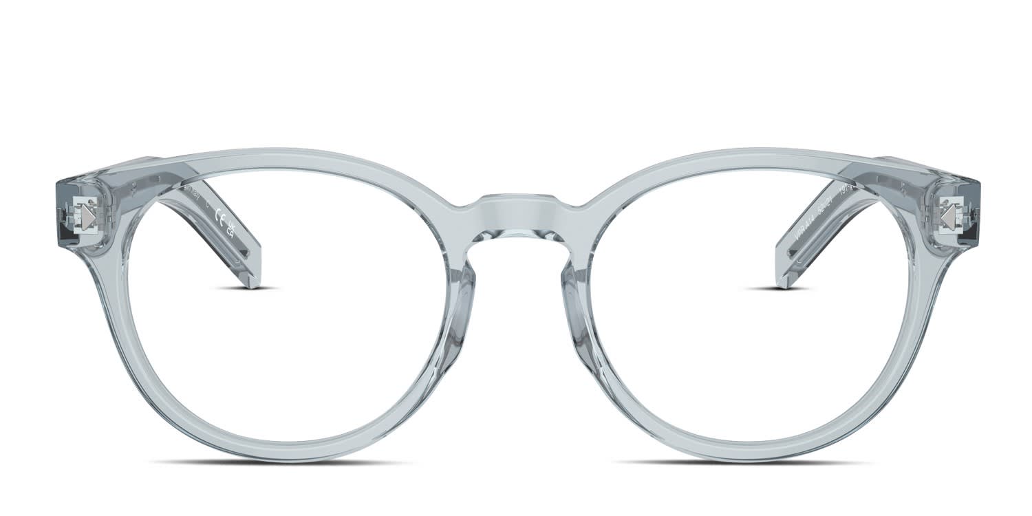Prada PRA14V Clear, Blue glasses - Clear / Blue - Frontal View