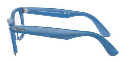 Ray-Ban RX4340V Wayfarer Ease Change Blue, Multicolor glasses - Blue / Multicolor - Side View
