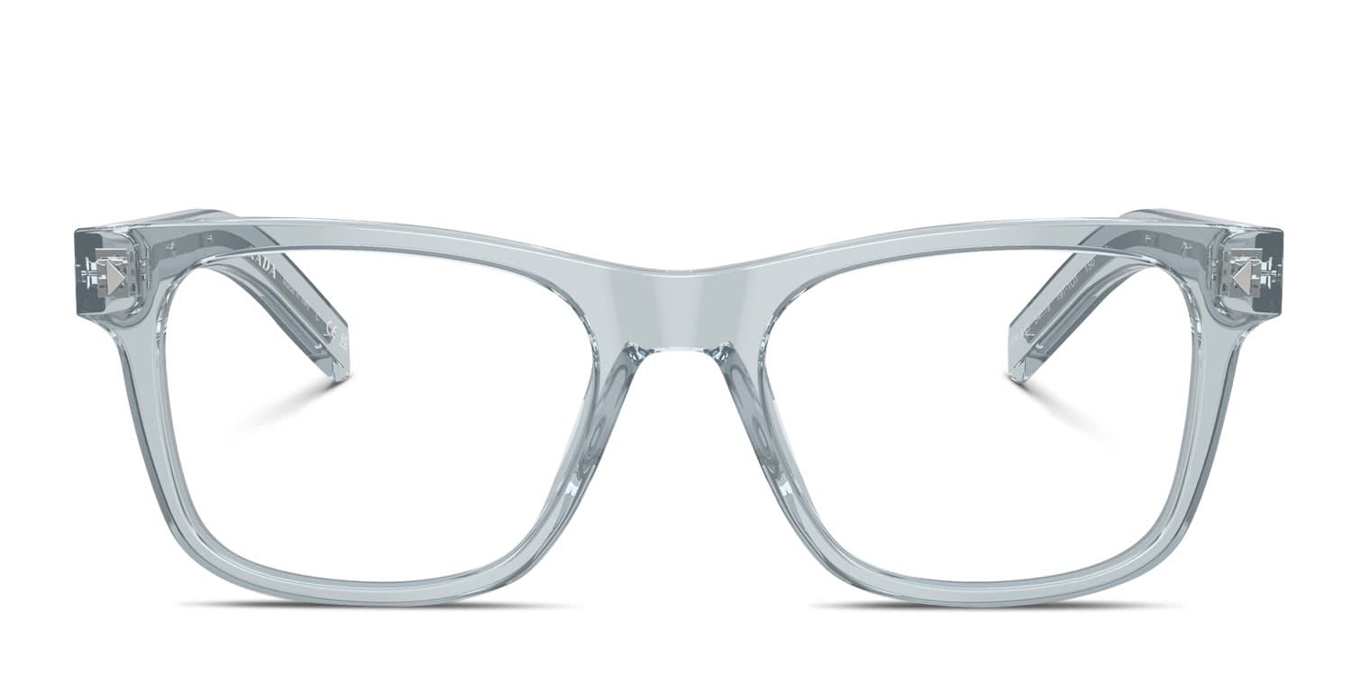 Prada PRA13V Clear, Blue glasses - Clear / Blue - Frontal View