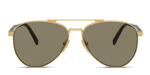 Prada PRA58S Gold Prescription Sunglasses