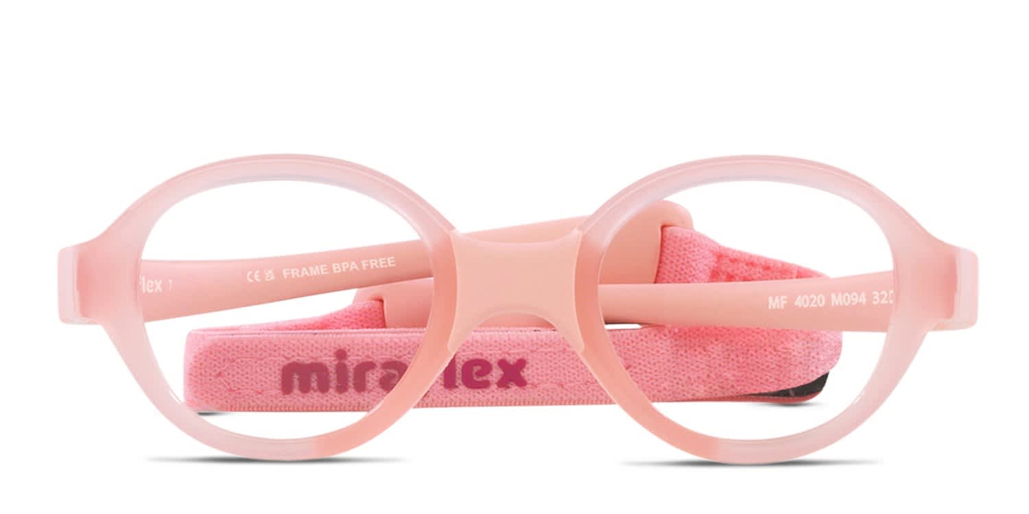 Miraflex MF4020 Kids Pink glasses - Pink - Frontal View