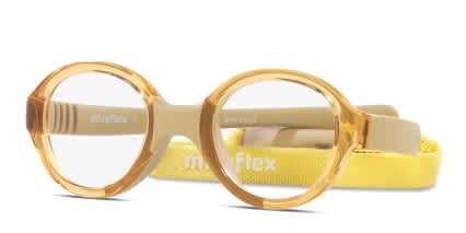 Miraflex MF4020 Kids Yellow glasses - Yellow - Angle View