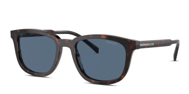 Prada PRA21S tortoise frame with dark blue lenses. Lenses  display picture 3