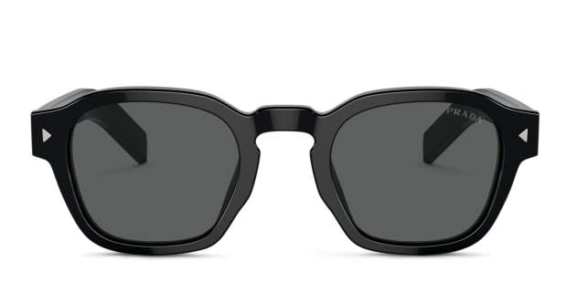 S Prada PRA16S Shiny Black Prescription Sunglasses