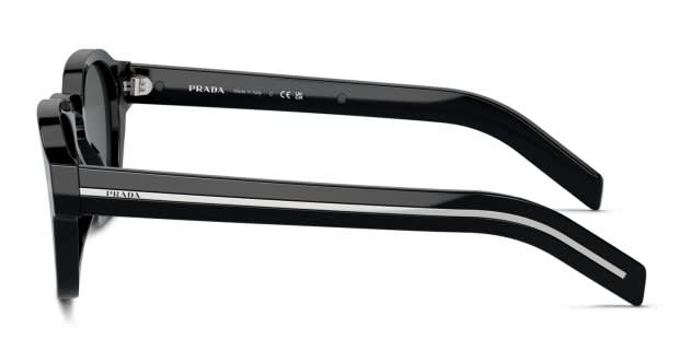 Prada PRA16S Shiny Black Prescription Sunglasses