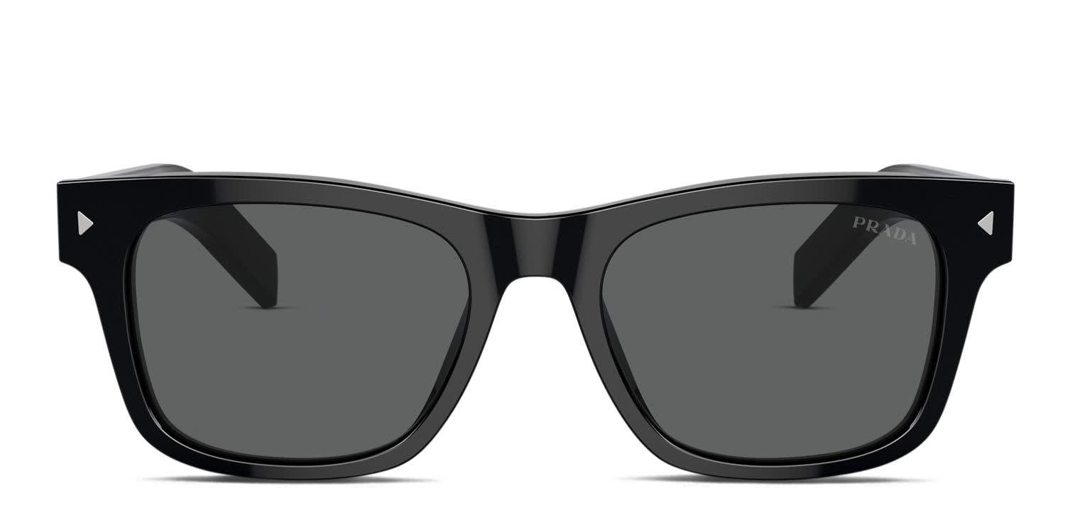 Prada PRA17S Shiny Black glasses - Shiny Black - Frontal View