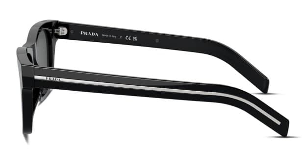 Prada PRA17S Shiny Black Prescription Sunglasses