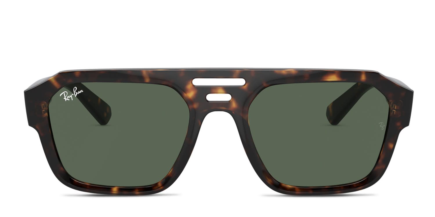 Ray-Ban サングラス RB4397 CORRIGAN Ray-Ban RB4397 Corrigan tortoise frame with dark blue lenses
