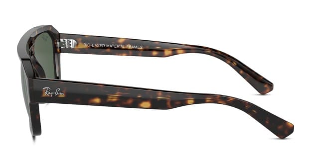 Ray-Ban RB4397 Corrigan tortoise frame with dark blue lenses